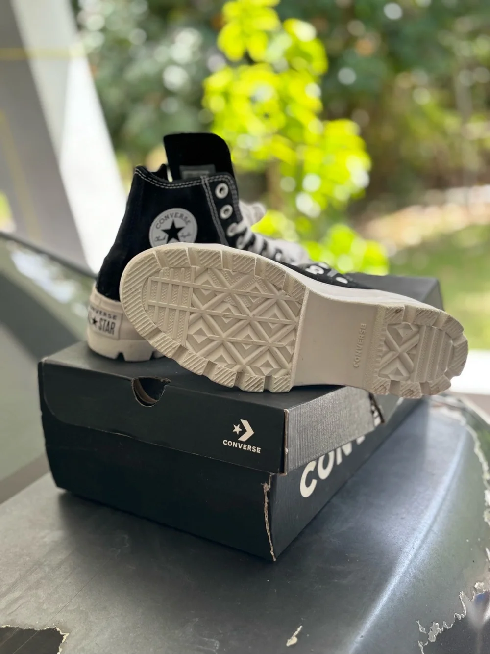 Converse Chuck Taylor Lugged Platform High Top Black/White Size 6